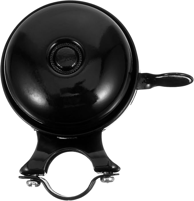 Toyvian Double-Sided Vintage Bike Bell Loud Iron Bicycle Bell Portable Cycling Accessory for Road Bikers Anti-Loss Design for Easy Location