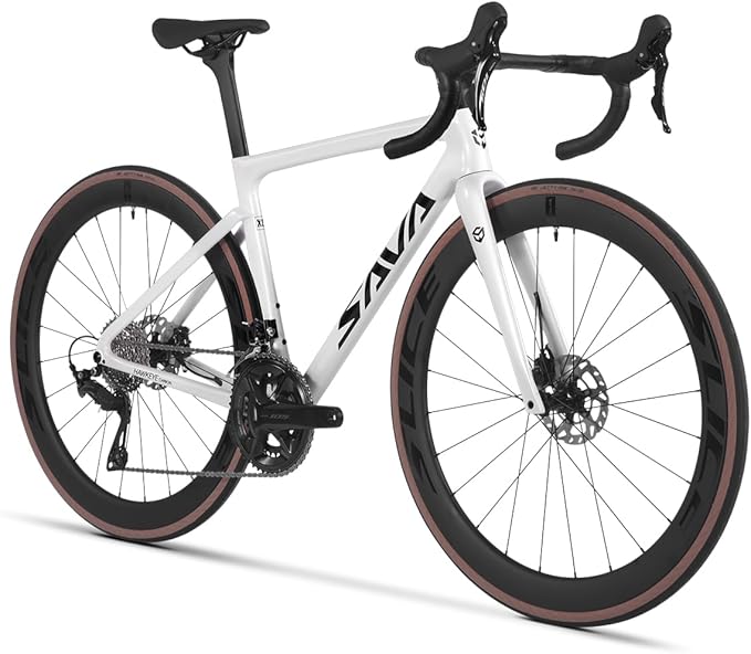 SAVADECK Carbon Road Bike,Lightweight Full Carbon Racing Bicycle with Shimano 105 R7120 24S Shift Groupset and Hydraulic Oil Disc Brake Bike