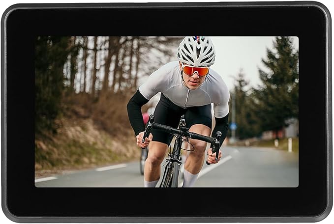 Shkalacar Bicycle Rear View Camera Handlebar Bike Mirror, 4.3'' Monitor 1080P Rechargeable Night Vision 150° Wide Angle View 360° Adjustable Bracket for Mountain Bicycle, Road Bike, E-bike