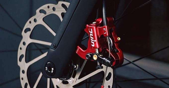 Juin Tech F1 Hybrid Hydraulic Disc Brake Caliper Set - Flat Mount - for Road, Gravel & CX