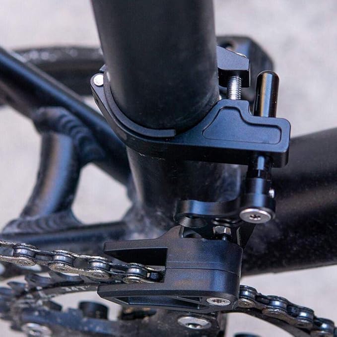 Chain Guide Mountain Bike, CYSKY MTB Chain Guide Direct Mount Chainring Guard Perfect for Most Bicycle Road Bike Mountain Bike BMX Fixie (Alloy Aluminum, Black)