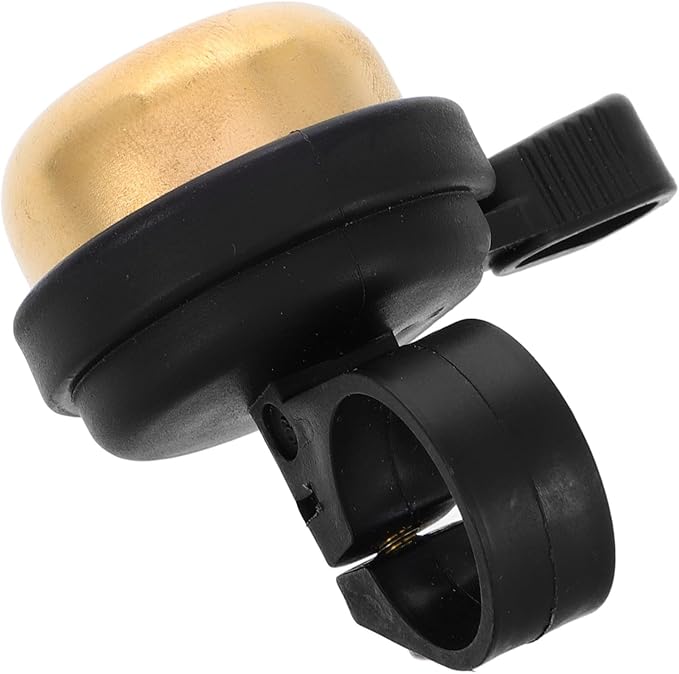 Vintage Bike Bell for Mountain Bikes Mini Adjustable Bicycle Handlebar Bell Retro Cycling Accessory Gold Color