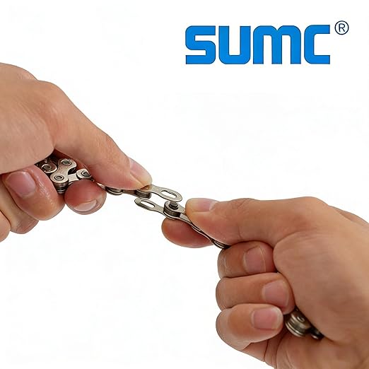 Heavy Duty Ebike Chain 6/7/8 Speed 136 Links, High Tensile Anti-Break, Anti-Corrosion & Anti-Rust Electric Bicycle Drive Chain