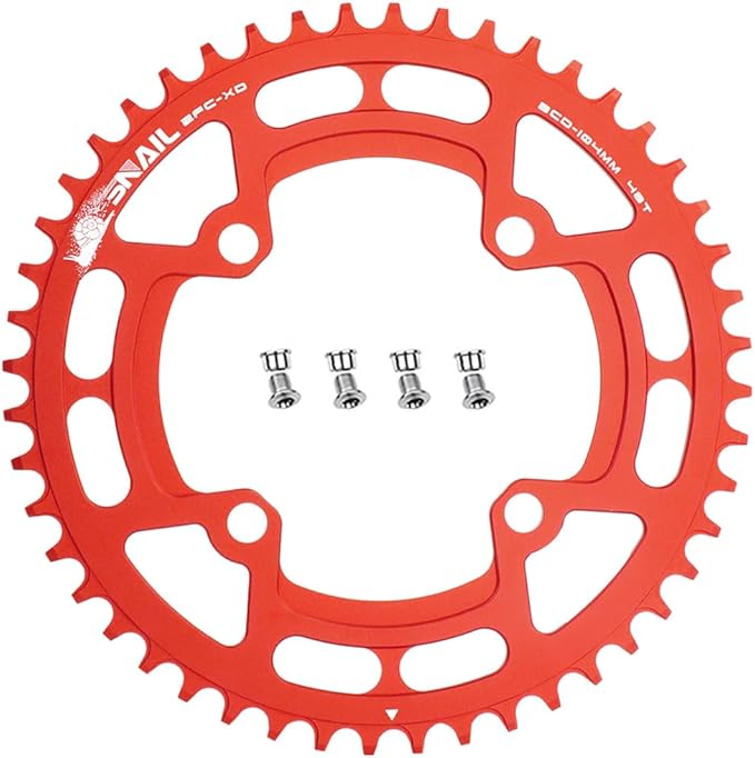 CYSKY 104 BCD Chainring 30T to 52T Narrow Wide Chainring with Sprocket Bolts for 1x Set-up Road Bike Mountain Bike BMX MTB Gravel Ebike
