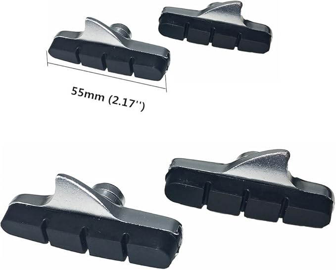 4PCS Premium Bike Brake Pads, Professional Mountain Bicycle V-Brake Pads, Bike Brake Blocks Kit