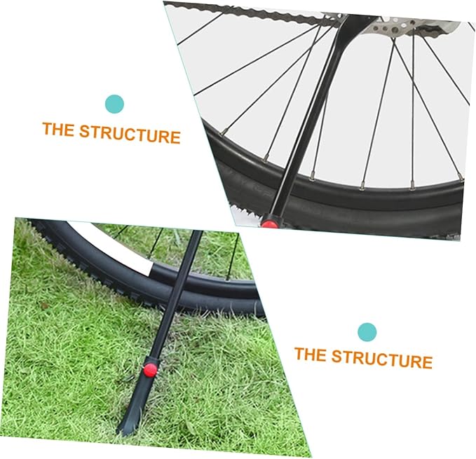 ibasenice Adjustable Bike Kickstand Aluminum Alloy Side Stand for Mountain Bikes and Kids Bicycles Easy Installation Lightweight Supports Rear Rack