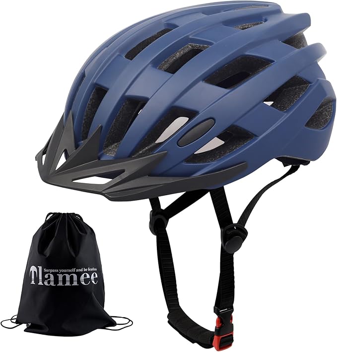 Adult Bike Helmets, Adjustable Mens Womens Bicycle Helmet, Lightweight Road Mountain Cycling Safety Sports Helmets with Detachable Visor