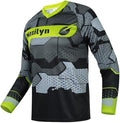 Men's MTB Shirt Long Sleeve Off-Road Motocross Cycling Jersey Mountain Bike Shirts Quick-Dry Moisture Wicking
