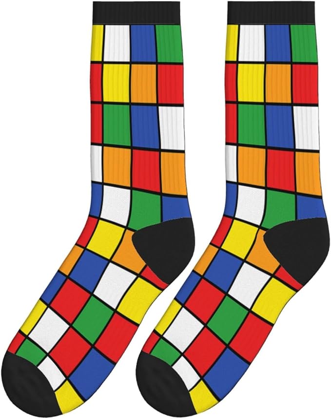 Crew Athletic Socks Funny Crazy Casual Sports Novelty Dress Socks for Women Men Running Hiking