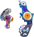 Single Speed Chain Tensioner Kit, CNC 6061 Aluminum Adjustable Tensioner with 11T Guide Pulley (Ceramic Bearing), Rear Derailleur Hanger Mount for Hardtail MTB, BMX, DJ & Folding Bikes