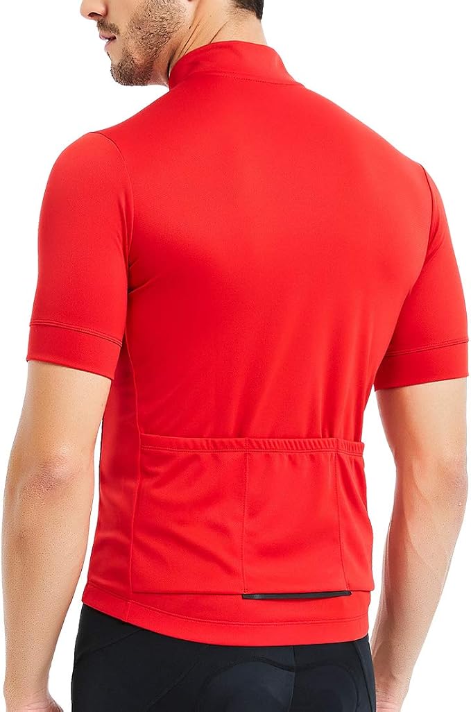 CATENA Men's Cycling Jersey Short Sleeve Shirt Running Top Moisture Wicking Workout Sports T-Shirt