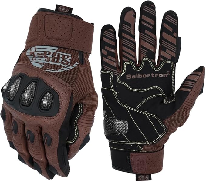 Seibertron SPS Series Touchscreen Motorcycle Motocross BMX ATV MTB Bicycle Cycling Full or Half Finger Gloves Adult and Youth