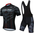 Men's Cycling Jersey Set, Summer Mountain Bike Clothing Short Sleeved Riding Jerseys
