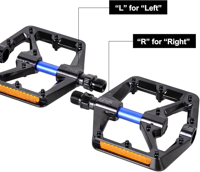 TRIFOX Mountain Bike Pedals, Ultra Strong CNC Machined 9/16" Cycling Sealed Bearing Pedals