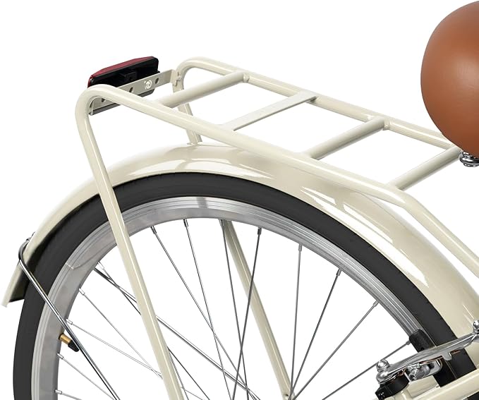 AVASTA Vela Hybrid Bike for Adult Women Female Lightweight Step Through 26 Inch High Tensile Steel Frame City Commuter Comfort Lady Bicycle, 6-Speed, Multiple Colors