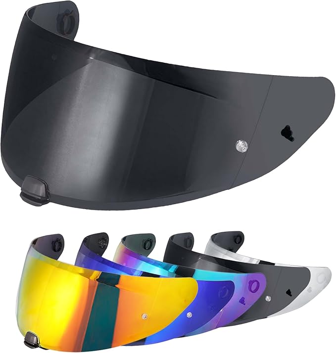 VCOROS I70 Helmet Visor Replacement Face Shield Accessories Compatible With HJ-31 I10(Black)