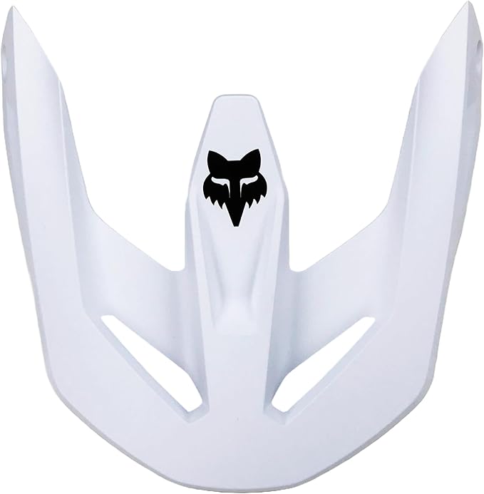 Fox Racing V1 Helmet Motocross Dirt Bike Visor, Matte White, X-Large/XX-Large