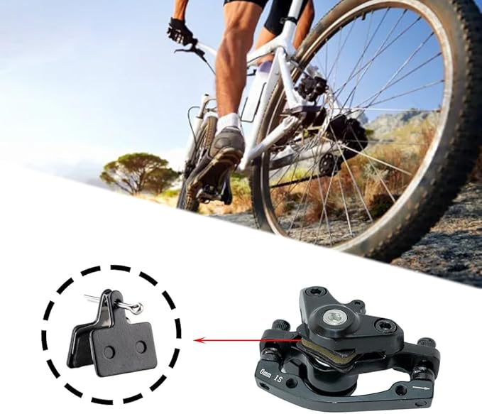 Bicycle Disc Brake Kit,Mechanical Disc Brake Kit,Including Front and Rear Mechanical Disc Brake Calipers with 160mm Rotor for Mountain Bikes,Folding Bikes,Road Bikes