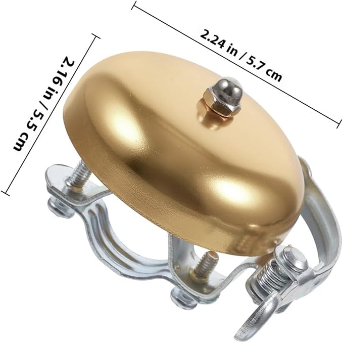 BESPORTBLE Vintage Bike Bell Copper Bicycle Ring Loud Crisp Sound Hand Ringing Bell for Mountain Bike Cycling Safety Outdoor Accessories
