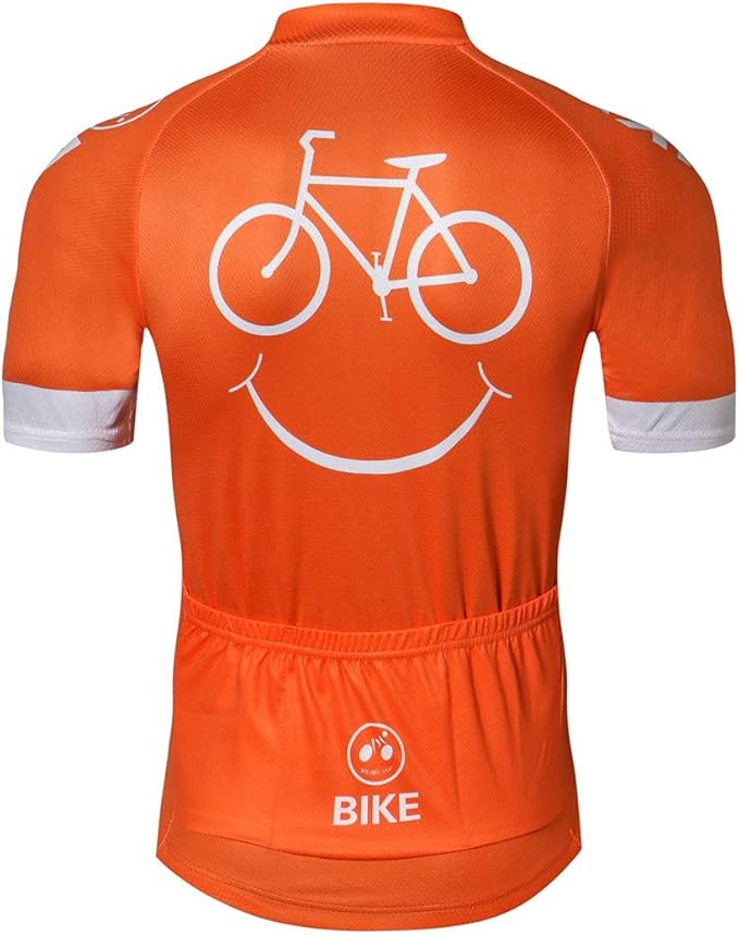 Cycling Jersey Men Full Zip Bike Shirt Racing Top Bicycle Clothing