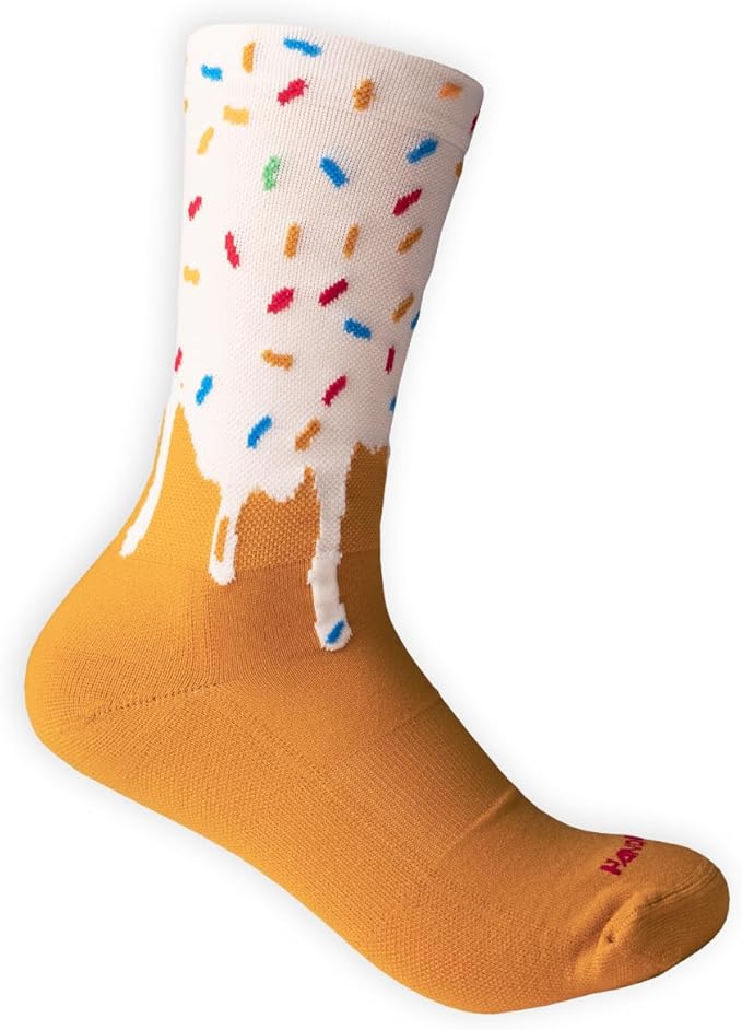 Handup FootDown Cycling Socks - Non Compression Lightweight 90% Nylon 10% Spandex Blend Socks - Made in the USA
