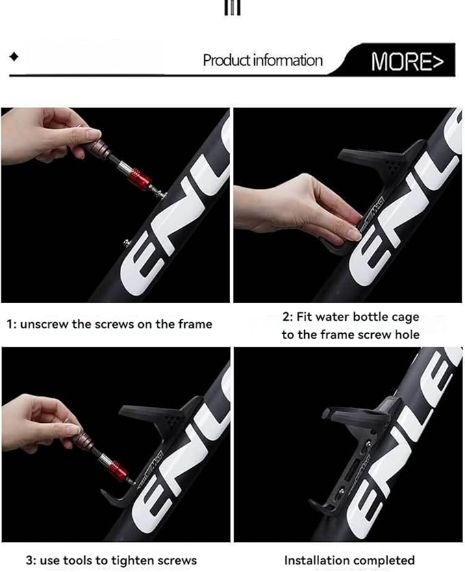Water Bottle Cage Ultra-Light Aerodynamic Carbon Fiber for Mountain and Road Bikes Universal Fit for 68-80mm Frame (Mag)
