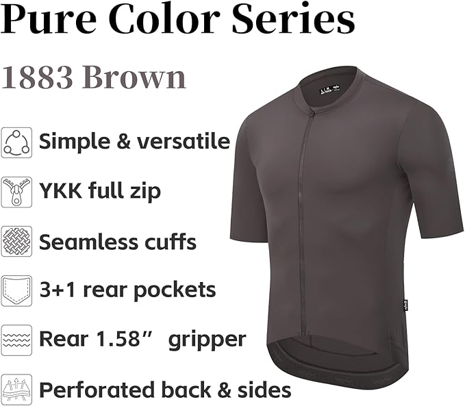 YKYWBIKE Cycling Jersey Men with Pockets Bike Jersey Short Sleeve Biking Shirts for Men Cycling Breathable MTB Biker Shirts