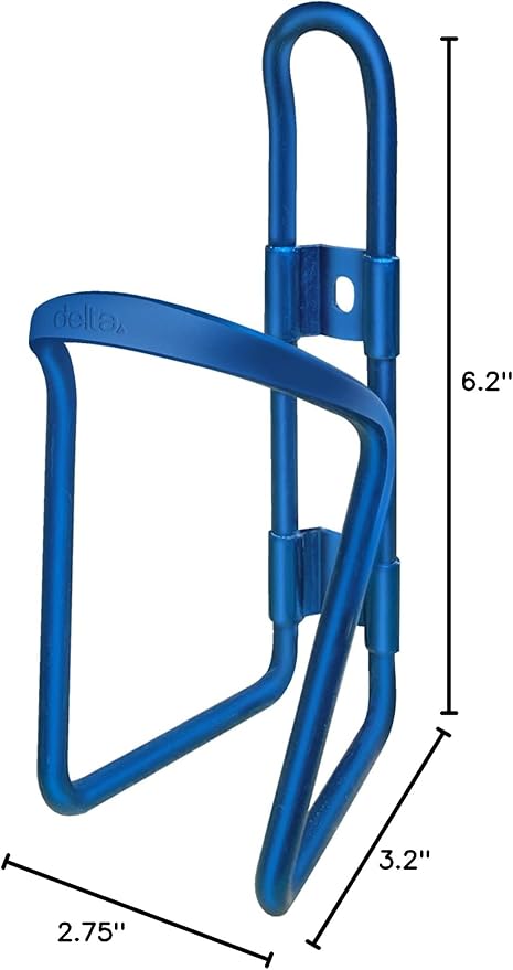 Lightweight Bike Water Bottle Holder by Delta Cycle - Bottle Cage Holder Mount - Compatible with Any Standard Water Bottle - Easy Installation Quickly Mounts to Any Bike