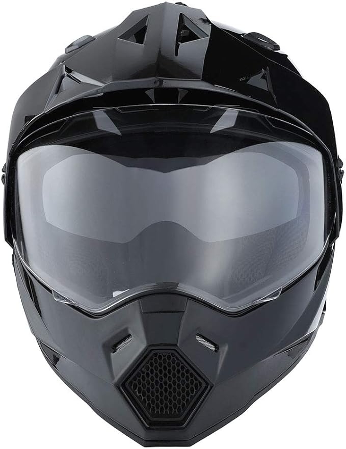 1Storm Dual Sport Motorcycle Motocross Off Road Full Face Helmet Dual Visor: HF802