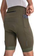 BERGRISAR Men's 4D Padded Bike Shorts Cycling Shorts with Zipper Pocket Biking Bicycle Shorts