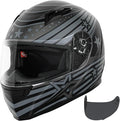 VCAN VX Lightweight Full Face Motorcycle Street Bike Helmet with Extra Tinted Visor, Coolmax Technology & OTG Ready, DOT Approved