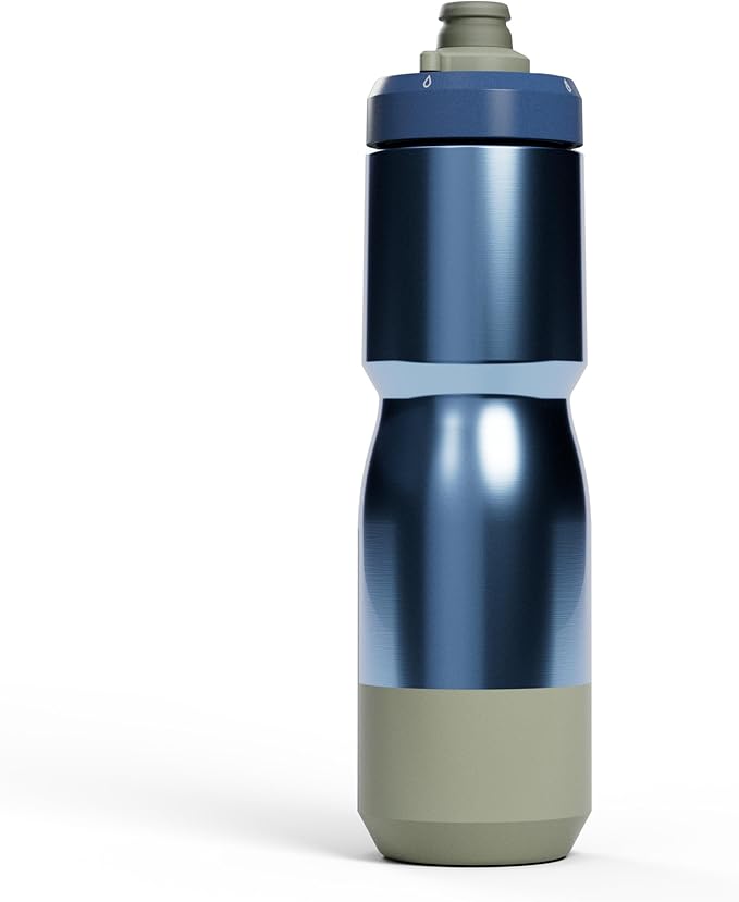 Camelbak Podium Steel 22oz Insulated Bike Water Bottle for Cycling, Mercury Deep Sea
