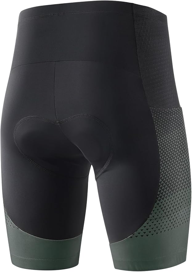 BERGRISAR Men's Cycling Shorts 4D Padded Bike Shorts Biking Bicycle Shorts with Pockets