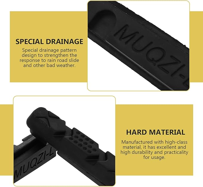 Folding Road Bike Brake Pads Set, Aluminum C-Rim Compatible, Wear-Resistant Silent Brake Blocks for Small Wheel Bicycles, 1 Pair Cycling Accessories for Urban and Commuter Use