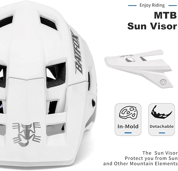 BATFOX Bike Helmet,Mountain Bike Helmet Helmets for Men Women Adults Youth