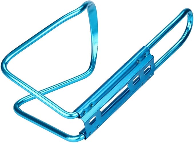 Lightweight Aluminum Alloy Bicycle Water Bottle Cage Holder for Outdoor Activities, Bike Bicycle Cycling Drink Water Bottle Rack Holder Cage (Blue)