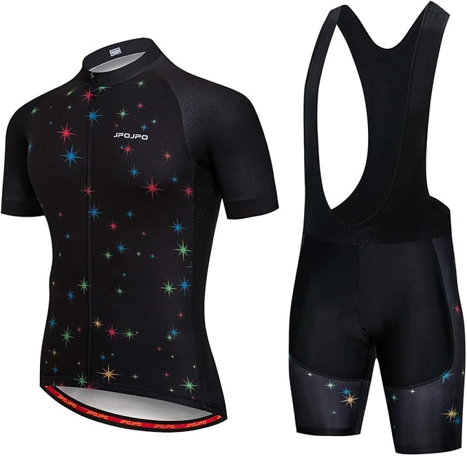 Hotlion Men's Cycling Jersey Set Summer Cycling Clothing Suit Pro Team Bike Clothes Road Biking Outfits Bicycle Kit for Men