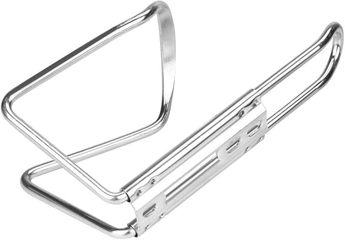 Lightweight Aluminum Alloy Bicycle Water Bottle Cage Holder for Outdoor Activities, Bike Bicycle Cycling Drink Water Bottle Rack Holder Cage (Silver)