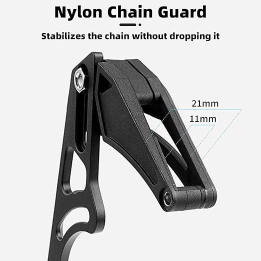 Mountain Bike Chain Guide Single Disc Bicycle Chain Container Compatible with 32T-38T Disc Rotor for MTB Mountain Bicycle