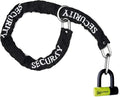 Urban UR59120 Mini U Lock with Chain Loop 120 cm/3.9ft, Dual Function Safer & Lighter for Motorcycle Disc Lock, High Security Double Locking, Universal Anti Theft for Motorcycle, Scooter, Bicycle