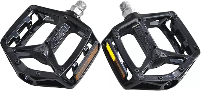 Wellgo MG3 Magnesium Pedals 9/16" for MTB BMX DH Platform DU Bearing, Black,WE3101