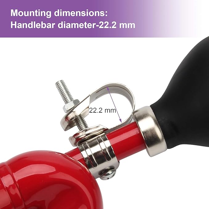Coolrunner Bugle Horn, Retro Clown Horn, Kids Bike Horn, Classic Vintage Metal Twist Loudspeaker Siren Hooter Snail Air Horn for Vehicles Bicycles Golf Cart