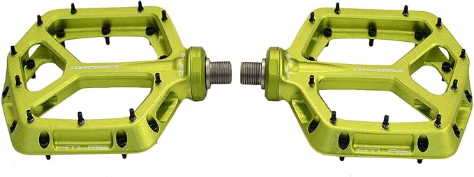 RaceFace Atlas Bike Platform Pedals, Green, RF2946, 114 mm x 101 mm