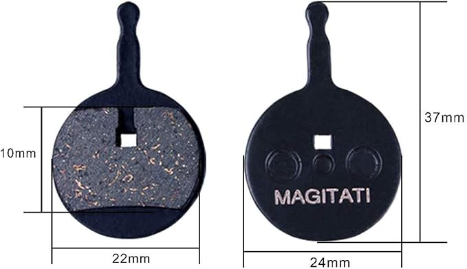 4 Pairs Semi-Metallic Bicycle Bike Disc Brake Pads for Avid Mechanical BB5, Smooth Braking, Low Noise, Long Life