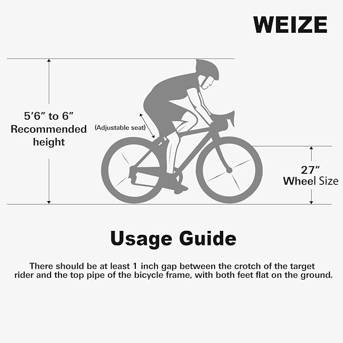 WEIZE 700C Hybrid Bike for Adults, 14 Speed Road Bike, City Commuter Bicycle with Caliper Brakes, High-Carbon Steel Racing Adult Bike, Urban Adult Bicycle for Men and Women
