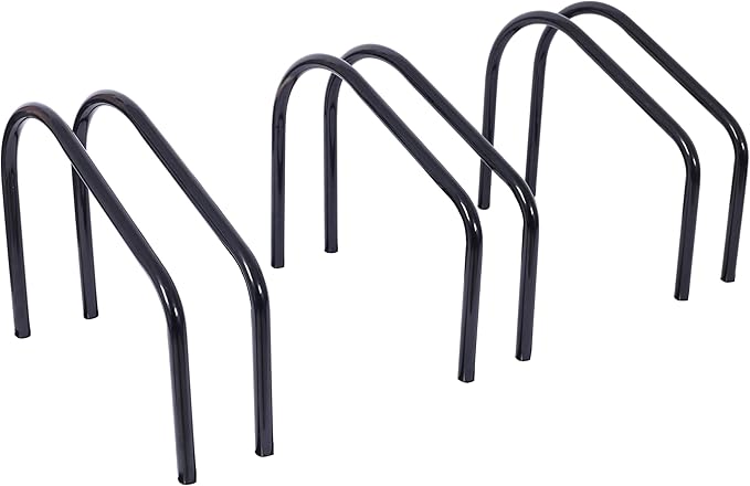 ZeHuoGe Bikes Floor Stand, Bike Parking Rack Garage Bike Storage Stand Indoor/Outdoor 22-28" Wheel Stand, Max Tire Width 2.15" (Black, 3 Bikes)