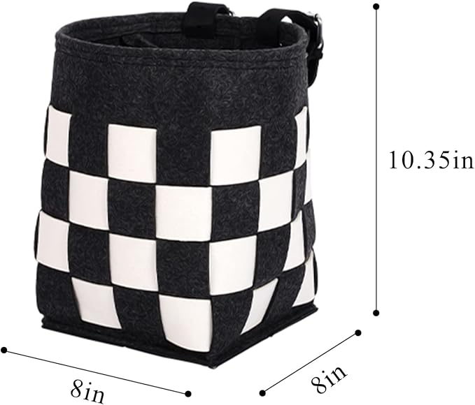 Bike Basket with a Fixed Holder,Kids Small Scooter Tricycle Accessories Kit with Bells Tools,Rust-Resistant Electric Bicycle Front Baskets Accessories for Women and Men