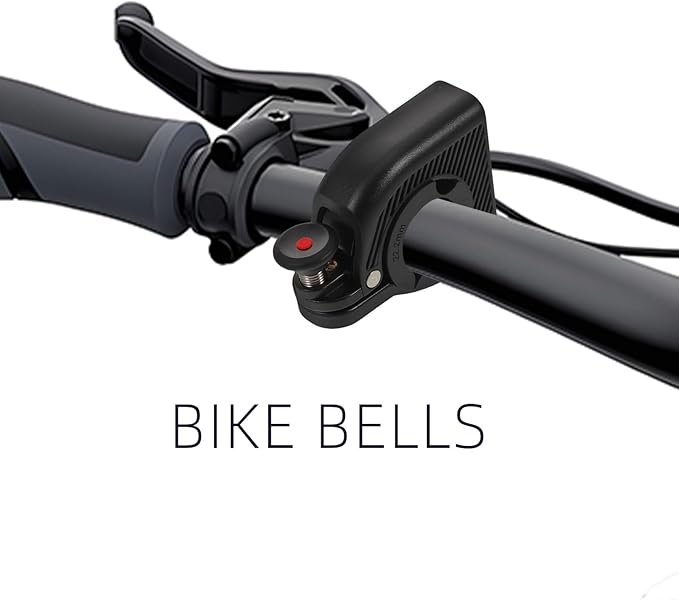 Toyvian Invisible Bicycle Bell Aluminum Alloy Handlebar Horn Loud Vintage Bike Bell for Adults and Mountain Road Cycling Safety Accessories