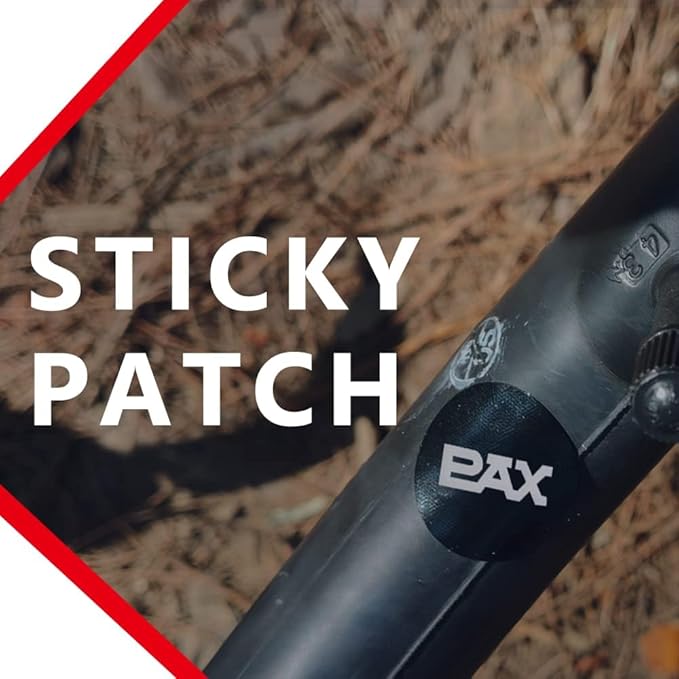 PAX 14 Pcs Glueless Bike Tire Patch Kit (2 Packs), 24mm (0.94 Inch) Round, Lightweight Pre-Glued Self-Adhesive Puncture Repair for Inner Tube, Instant Flat Fix for Road, Mountain, BMX