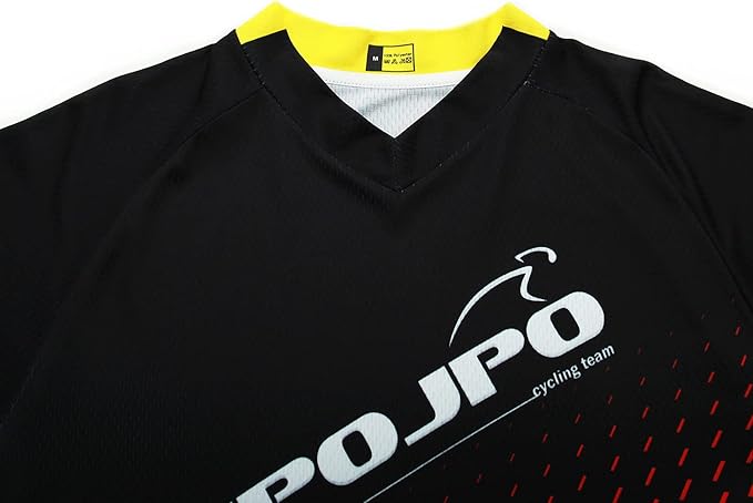 JPOJPO Men's Mountain Bike Jersey Long Sleeve MTB Off-Road Racing Downhill Motocross Shirts Quick Dry&Moisture-Wicking Tops